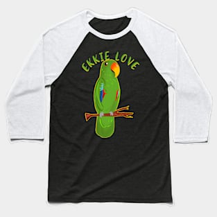 Ekkie Love Cute Green Eclectus Parrot for parrot lovers Baseball T-Shirt